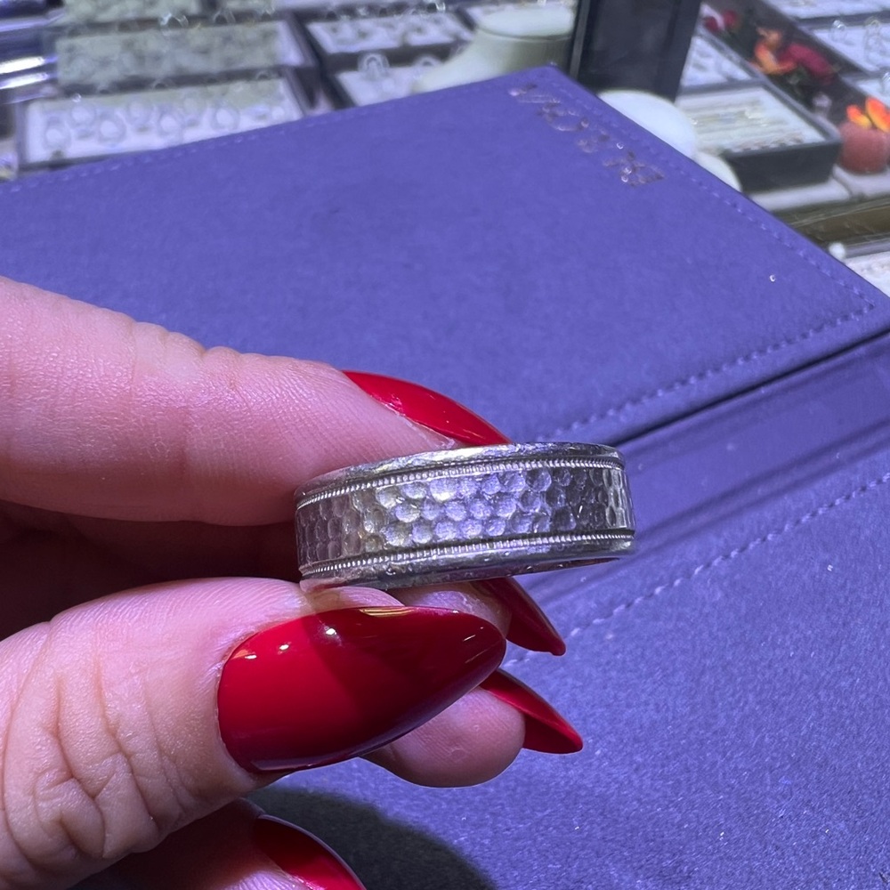 Platinum Ring (17 g) size 10 - Picture 4 of 4